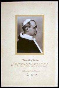 Autograph of Pius