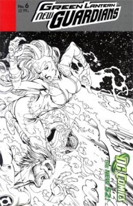 Green Lantern New Guardians #6 Incentive Tyler Kirkham Sketch Cover