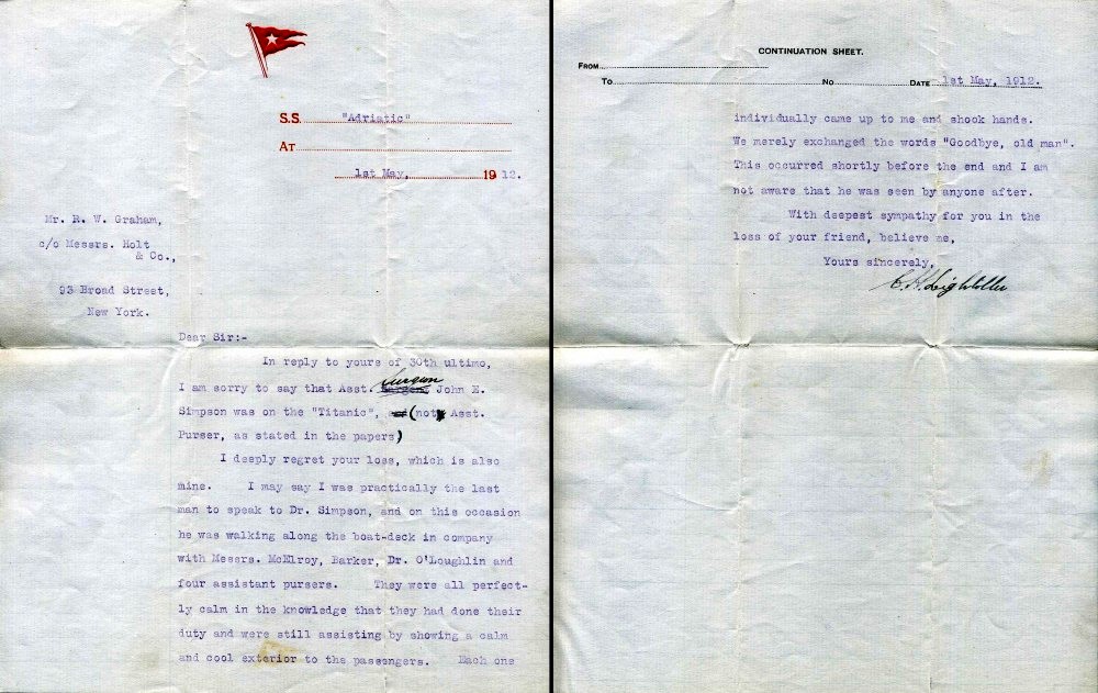 Lightoller letter