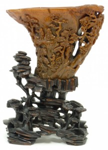 Rhino horn cup