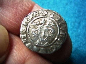 SILVER HAMMERED EDWARD PENNY obverse