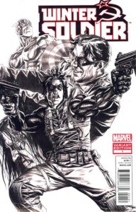 Winter Soldier #1 Incentive Lee Bermejo Sketch Cover