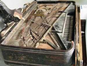 1 Before Restoration - Heirloom Square Grand Piano In Deploreable Condition