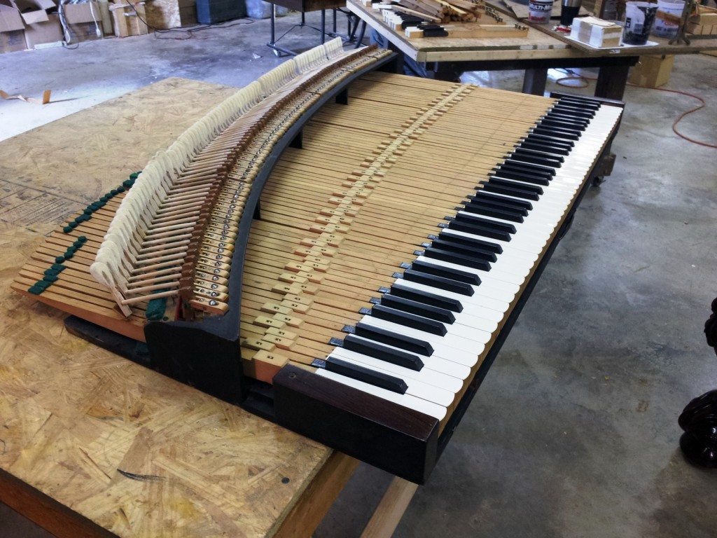 7 Rebuilt action square piano
