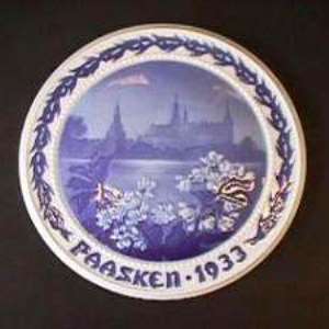 Bing & Grondahl Easter Plate, 1933, $220