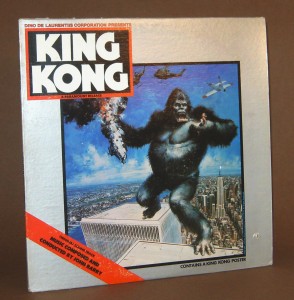 Composer John Barry's memorable score for the 1976 “King Kong” remake was released as a soundtrack album (complete with bon