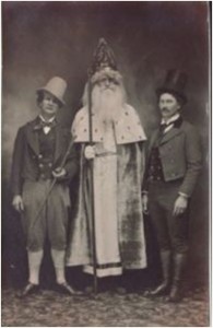 St. Patrick and in traditional Irish costume