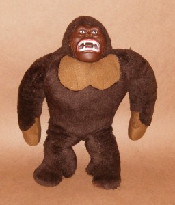 This approximately 14-inch tall King Kong plush doll was released by Mego Corporation in 1976 to coincide with that year's rema