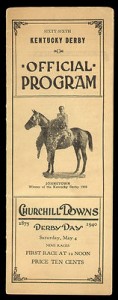 1943 Official Derby Program