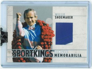 2007 Sport Kings Trading Card- Willie Shoemaker Race Worn Silks