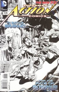 Action Comics Vol 2 #8 Incentive Rags Morales Sketch Cover