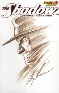 Shadow Vol 5 #1 Incentive Authentix Cover With Hand Drawn Alex Ross Sketch Edition
