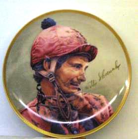 Willie Shoemaker Autographed Stoneware