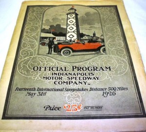 1926 Official Race Program