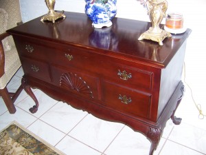 Chest on frame
