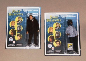 Eight-inch figures of Barnabas Collins and werewolf Chris Jennings, released by Spectre Toys in 2010. A figure of witch Angéli