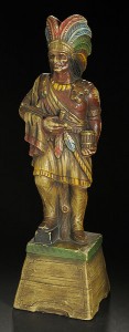 Papier-Mâché Countertop Cigar Store Indian