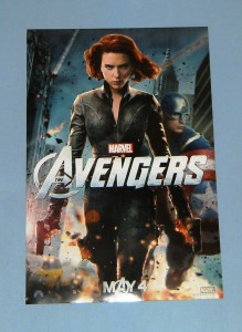 A promotional mini-poster for the 2012 film, The Avengers. This double-sided 13x19 inch poster features images of The Hulk and