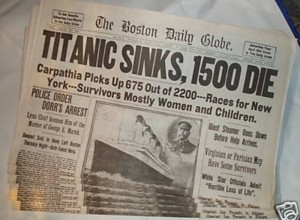 Titanic Newspaper