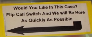 sign for call button