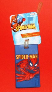 A Spider-Man rubber luggage tag (with raised image), released in 2006.