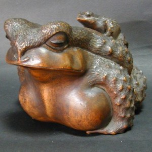 Frog_netsuke_signed_Shunko_1850