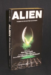 The Alien paperback tie-in novelization, published by Warner Books in 1979.