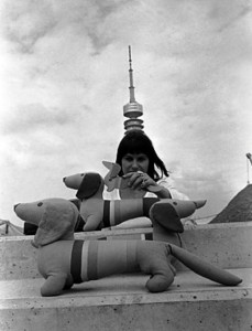 Vintage Photo of Girl and Waldis