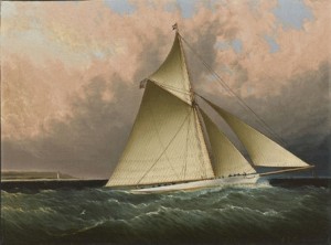 volunteer racing off of sandy hook