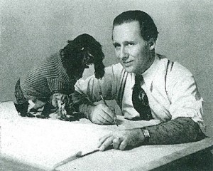 Albert Staehle with model