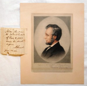 Lincoln letter