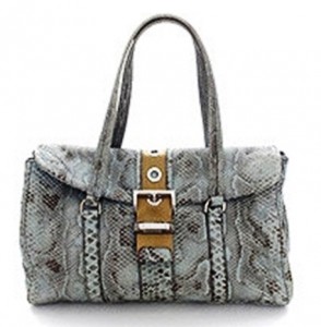 blue python Prada purse