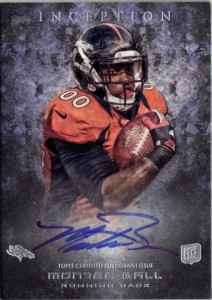 2013 Topps Inception Montee Ball Rookie Auto