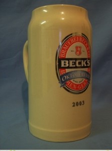 Beck's Official 2003 Oktoberfest Stein
