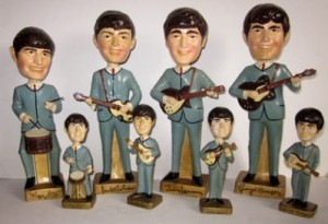 Bobble Head Large and Small Beatles