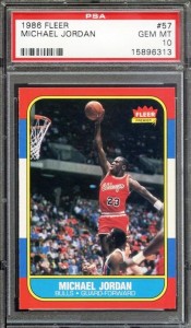 1986-87 Fleer MJ Rookie Card - $11,800 August-2012