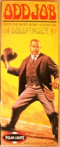 A plastic model kit of the villainous Oddjob, produced by Polar Lights in 1999. A reissue of the rare 1960s Aurora kit, this ve