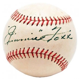 Jimmie Foxx Signed Ball