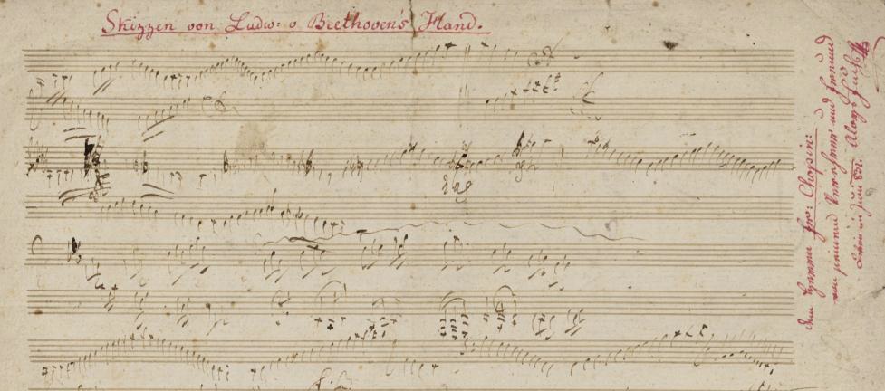 Ludwig van Beethoven sketchleaf