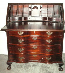 Slant front desk