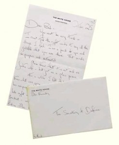 mrs. kennedy letter