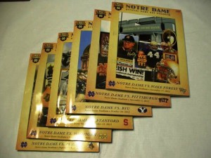 2012 ND Game Day Programs