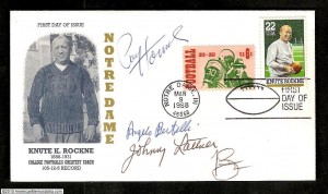 First Day Issue- 4 Heisman Winners Auto