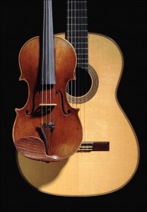 Hermann Hauser guitar-Giovanni Baptista Guadagnini violin