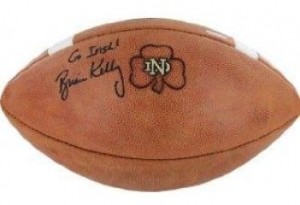 ND Official Game Ball with Brian Kelly Auto