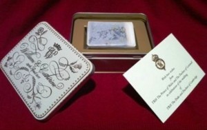 William and Kate commemorative tin