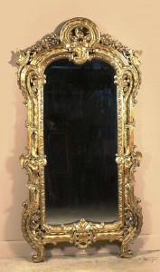 Gold mirror frame