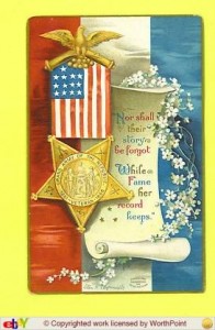 Memorial Day card, GAR, $13