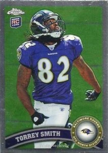 Torrey Smith Topps Chrome RC low