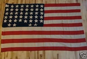 1890 Very Rare Vintage 44 Star Flag odd Pattern (2)